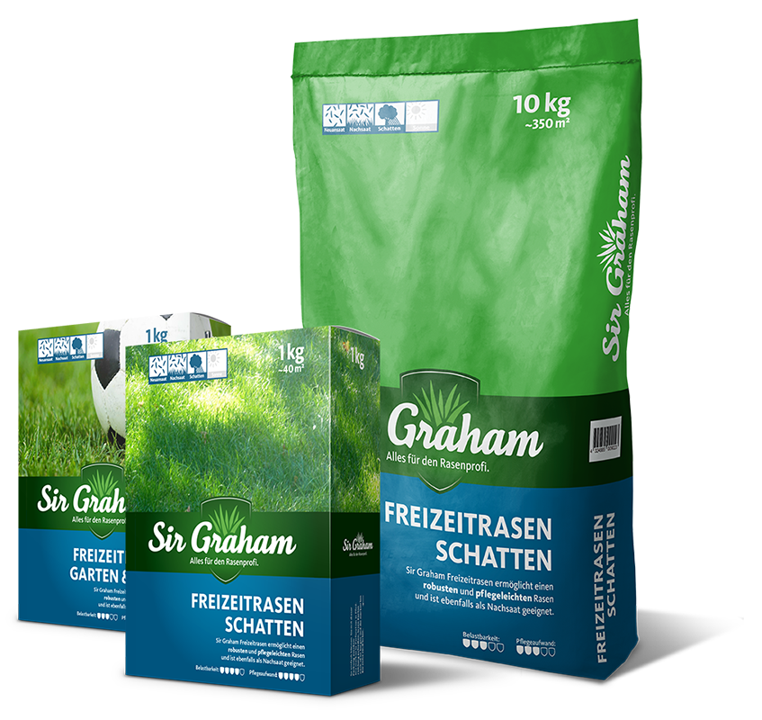 sir-graham-verpackung-freizeitrasen Sir Graham Packaging – Freizeitrasen Schatten in 1 kg Karton und 10 kg Sack, Packaging-Design: ZP Medienwerk