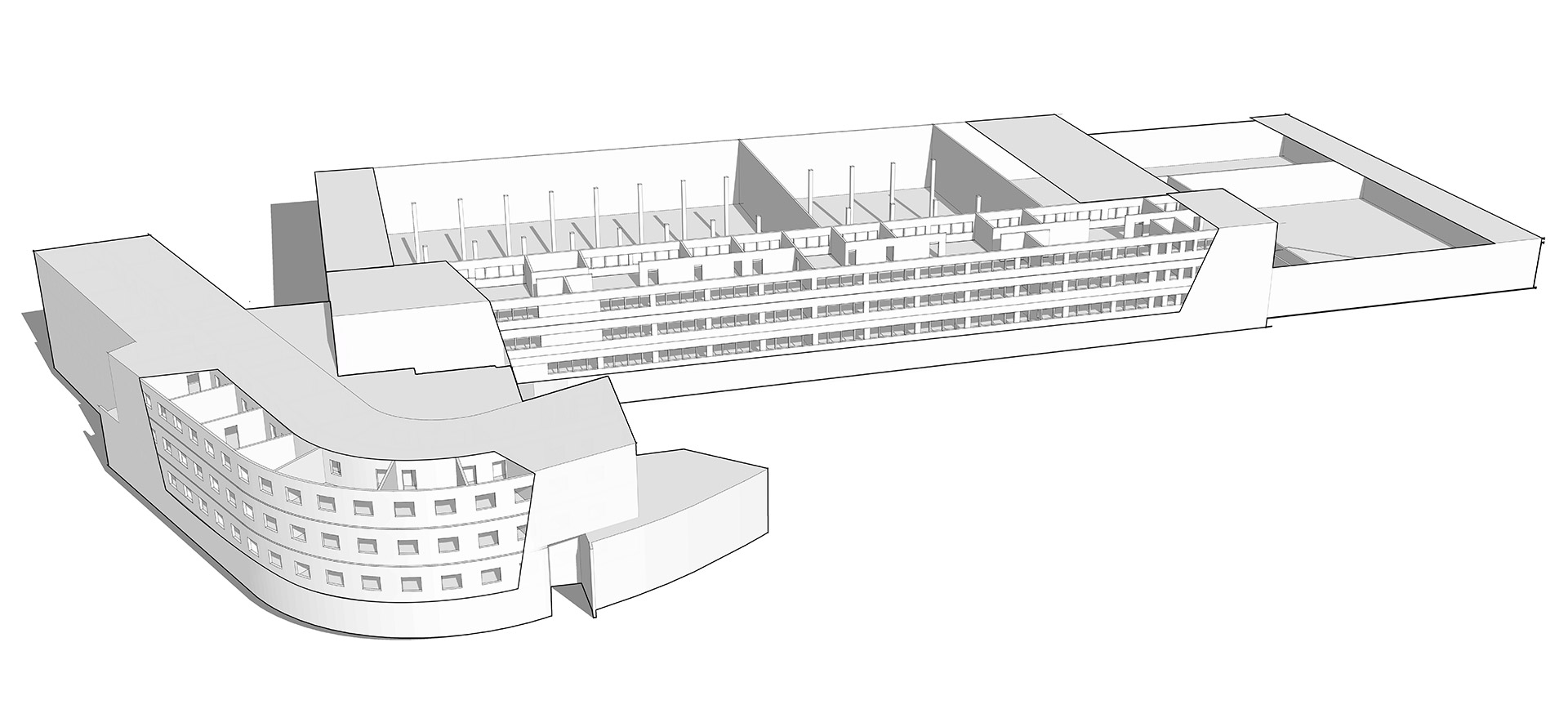 3D Illustration für das Büroprojekt Centro Tesoro der Schwaiger Group München – Illustration von ZP Medienwerk