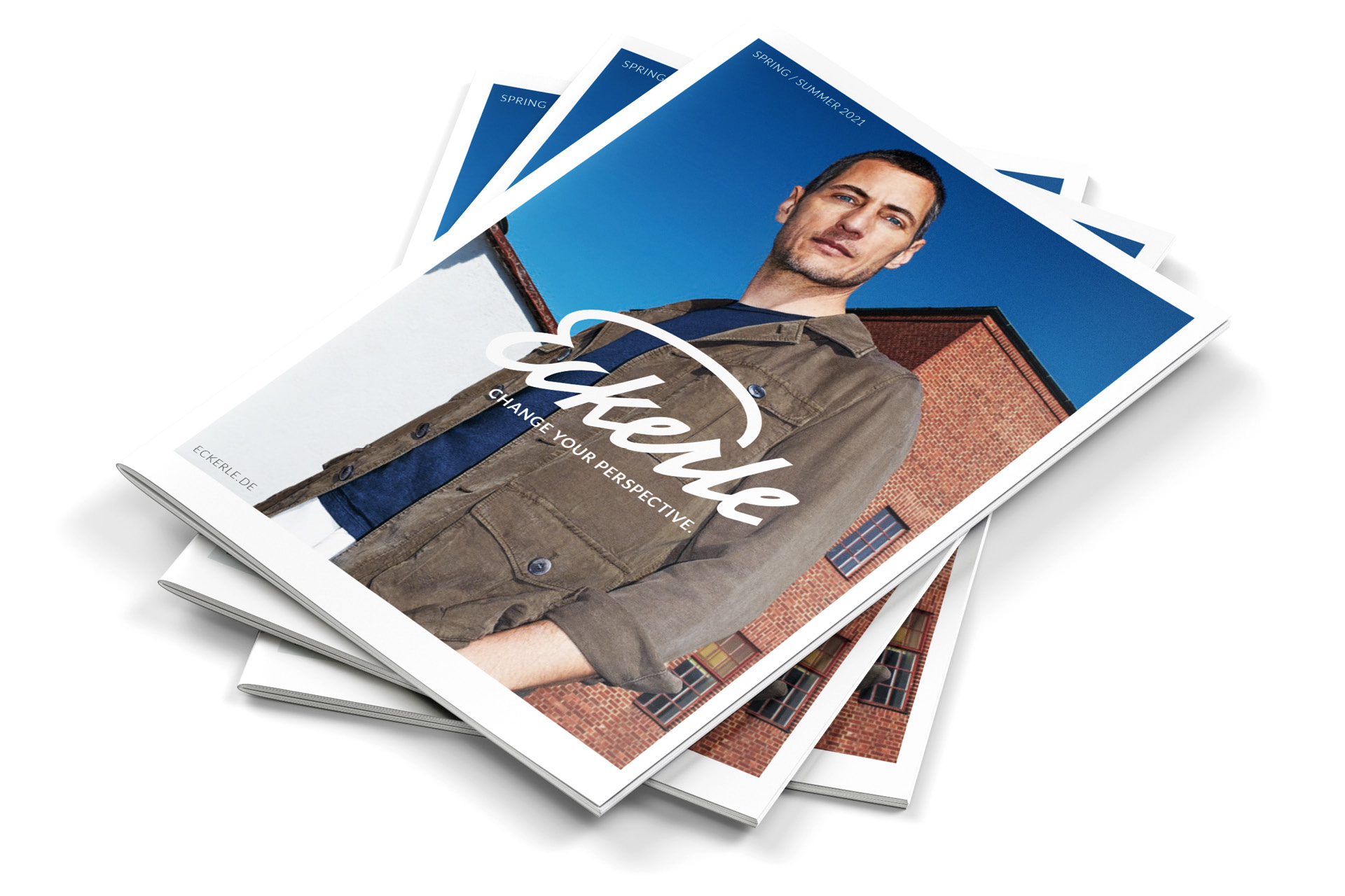 ckerle Spring/Summer 2021 Katalog – Cover mit Model, Bildbearbeitung und Druckvorbereitung: ZP Medienwerk