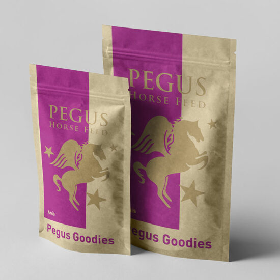 Doypack-Verpackung für Pegus Horsefeed im neuen Markendesign – Verpackungsdesign von ZP Medienwerk München